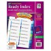 Avery 11320 Ready Index Customizable Table of Contents Double Column Dividers, 16-Tab, Ltr