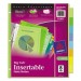 Avery 11901 Insertable Big Tab Plastic Dividers, 8-Tab, Letter