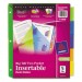 Avery 11906 Insertable Big Tab Plastic Dividers w/Double Pockets, 5-Tab, 11 x 9