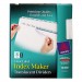 Avery 12450 Index Maker Print & Apply Clear Label Plastic Dividers, 8-Tab, Letter, 5 Sets