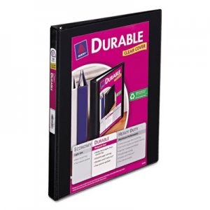 Avery 17001 Durable View Binder w/Slant Rings, 11 x 8 1/2, 1/2" Cap, Black