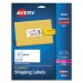 Avery 18163 Shipping Labels with TrueBlock Technology, 2 x 4, White, 100/Pack