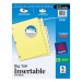 Avery 23281 Insertable Big Tab Dividers, 5-Tab, Letter