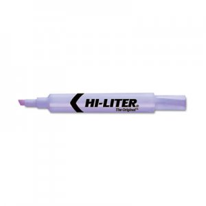 HI-LITER 24060 Desk Style Highlighter, Chisel Tip, Fluorescent Purple Ink, Dozen