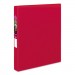 Avery AVE27201 Durable Non-View Binder with DuraHinge and Slant Rings, 3 Rings, 1" Capacity, 11 x 8.5, Red