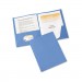 Avery 47976 Two-Pocket Folder, Prong Fastener, Letter, 1/2" Capacity, Light Blue, 25/Box