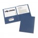 Avery 47985 Two-Pocket Folder, 20-Sheet Capacity, Dark Blue, 25/Box