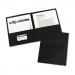 Avery 47988 Two-Pocket Folder, 20-Sheet Capacity, Black, 25/Box