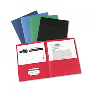 Avery 47993 Two-Pocket Folder, 20-Sheet Capacity, Assorted Colors, 25/Box