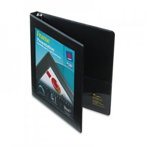 Avery 68050 Framed View Heavy-Duty Binder w/Slant Rings, 11 x 8 1/2, 1/2" Cap, Black