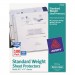 Avery 75536 Top-Load Sheet Protector, Standard, Letter, Semi-Clear, 100/Box