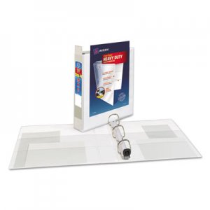 Avery 79195 Heavy-Duty View Binder w/Locking 1-Touch EZD Rings, 1 1/2" Cap, White