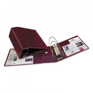 Avery 79366 Heavy-Duty Binder with One Touch EZD Rings, 11 x 8 1/2, 5" Capacity, Maroon