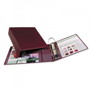 Avery 79363 Heavy-Duty Binder with One Touch EZD Rings, 11 x 8 1/2, 3" Capacity, Maroon