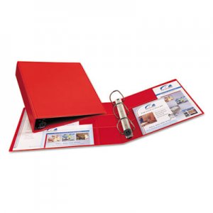 Avery 79582 Heavy-Duty Binder with One Touch EZD Rings, 11 x 8 1/2, 2" Capacity, Red