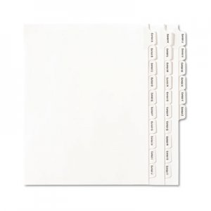 Avery 82105 Allstate-Style Legal Exhibit Index Dividers, 25-Tab, Exhibit A-Z, Letter, White