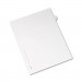 Avery 82184 Allstate-Style Legal Exhibit Side Tab Divider, Title: V, Letter, White, 25/Pack