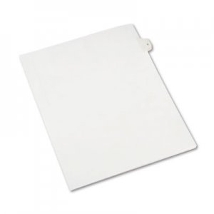 Avery 82203 Allstate-Style Legal Exhibit Side Tab Divider, Title: 5, Letter, White, 25/Pack