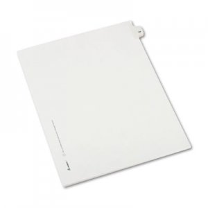 Avery 82222 Allstate-Style Legal Exhibit Side Tab Divider, Title: 24, Letter, White, 25/Pack