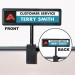 Advantus 75334 People Pointer Cubicle Sign, Plastic, 9 x 2 1/2, Black