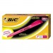 BIC BICBL11PK Brite Liner Highlighter, Chisel Tip, Fluorescent Pink Ink, Dozen