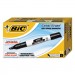 BIC BICGDEM11BK Great Erase Grip Chisel Tip Dry Erase Marker, Black, Dozen