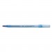 BIC BICGSM11BE Round Stic Xtra Precision/Xtra Life Ballpoint, Blue Ink, T-Blue Brl, 1mm, DZ