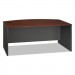 Bush WC24446 Series C Collection 72W Bow Front Desk Shell, Hansen Cherry