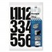 Chartpak 01193 Press-On Vinyl Numbers, Self Adhesive, Black, 4"h, 23/Pack