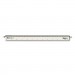 Chartpak CHA238 Adjustable Triangular Scale Aluminum Architects Ruler, 12", Silver