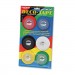 Chartpak DEC001 Deco Bright Decorative Tape, 1/8" x 324", Red/Black/Blue/Green/Yellow, 6/Pack