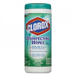 Clorox 01593EA Disinfecting Wipes, 7 x 8, Fresh Scent, 35/Canister