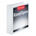 Cardinal 10320 Easy-Open ClearVue Extra-Wide Locking Slant-D Binder, 2" Cap, 11 x 8 1/2, White