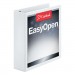 Cardinal 10320 Easy-Open ClearVue Extra-Wide Locking Slant-D Binder, 2" Cap, 11 x 8 1/2, White