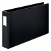 Cardinal 12132 Premier Easy Open 11 x 17 Locking Slant-D Ring Binder, 2" Cap, Black