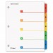 Cardinal 60518 Traditional OneStep Index System, 5-Tab, 1-5, Letter, Multicolor, 5/Set