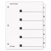 Cardinal 60513 Traditional OneStep Index System, 5-Tab, 1-5, Letter, White, 5/Set