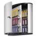 Durable DBL195223 Locking Key Cabinet, 36-Key, Brushed Aluminum, Silver, 11 3/4 x 4 5/8 x 11