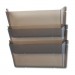 deflecto 63602RT Unbreakable Wall File Set, Letter, Three Pocket, Smoke