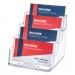 deflecto DEF70841 4-Pocket Business Card Holder, 200 Card Cap, 3 15/16 x 3 3/4 x 3 1