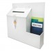 deflecto 79803 Plastic Suggestion Box with Locking Top, 13 3/4 x 3 5/8 x 13, White