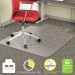 deflecto CM11232 EconoMat Occasional Use Chair Mat for Low Pile, 45 x 53 w/Lip, Clear