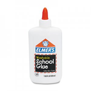 Elmer's E308 Washable School Glue, 7.62 oz, Liquid