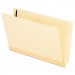 Pendaflex PFX13210 Manila Laminated End Tab Folders with One Fastener, Straight Tab, Legal Size, 11 pt. Manila, 50/Box