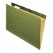 Pendaflex 4153 X-Ray Hanging File Folders, No Tabs, Legal, Standard Green, 25/Box