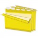 Pendaflex 42624 Colored Reinforced Hanging Folders, 1/5 Tab, Letter, Yellow, 25/Box