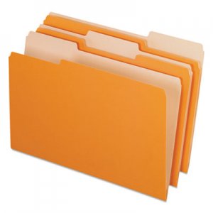 Pendaflex 435013ORA Interior File Folders, 1/3 Cut Top Tab, Legal, Orange, 100/Box