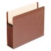 Pendaflex 45302 Premium Reinforced Expanding File Pockets, Straight Cut, Letter, Red , 5/Box