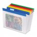 Pendaflex 55708 EasyView Poly Hanging File Folders, 1/5 Tab, Letter, Assorted Colors, 25/Box