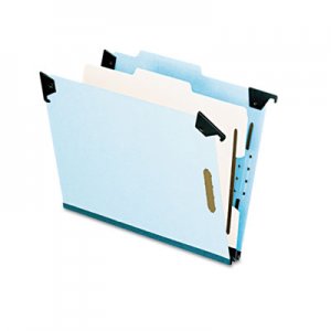 Pendaflex 59251 Pressboard Hanging Classi-Folder, 1 Divider/4-Sections, Letter, Blue